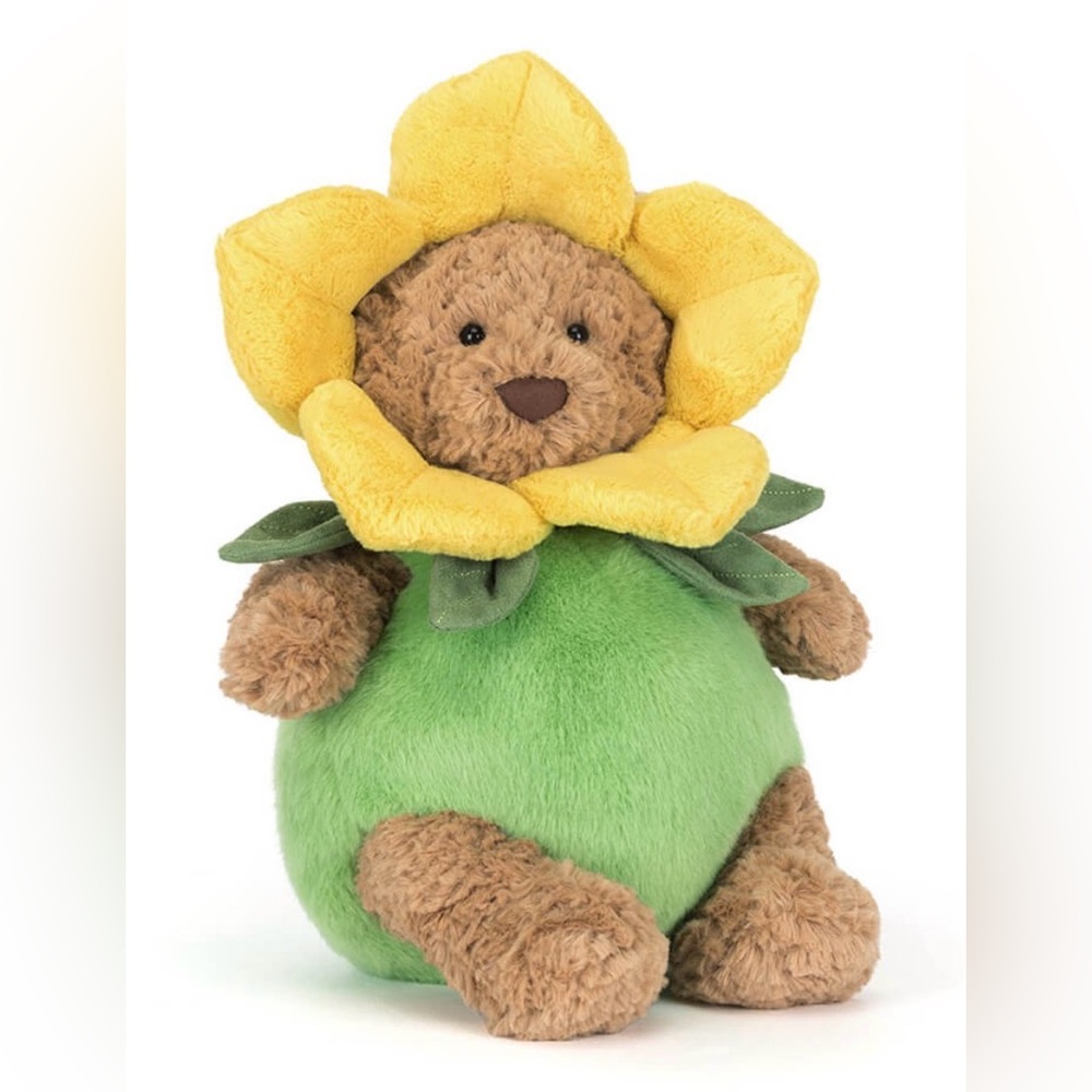 Jellycat Bartholomew Bear Daffodil Outfit BNWT HTF
